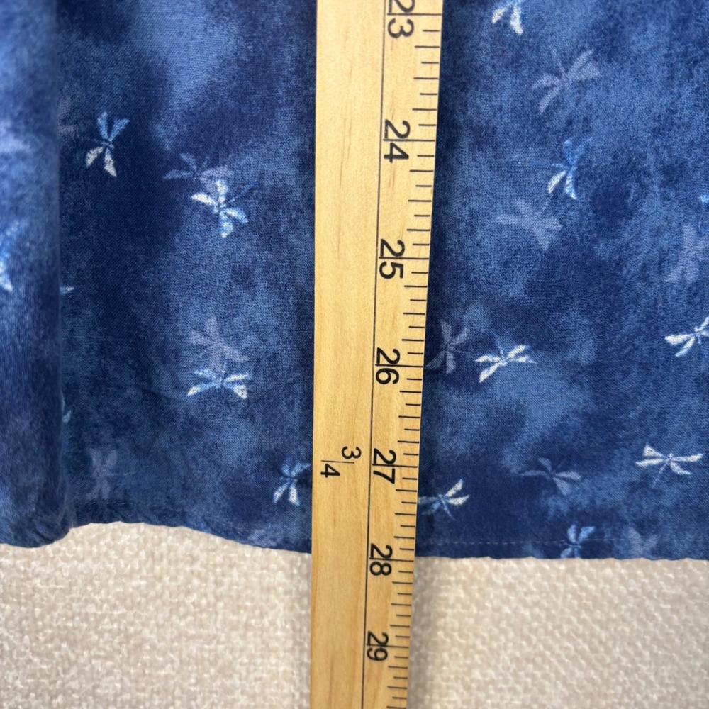 Sonoma Goods For Life Blue Dragonfly Print Sleeveless Rayon Blouse Plus Size 2X - Picture 5 of 7
